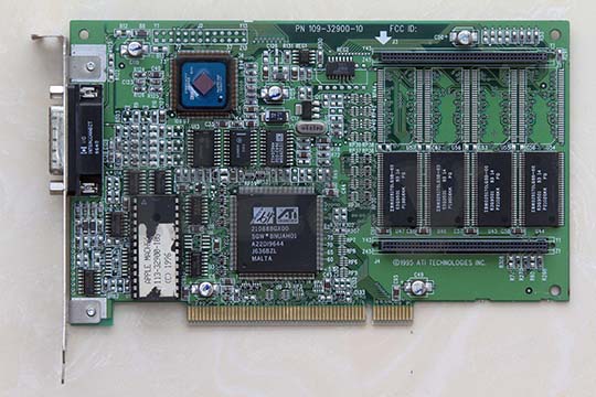 ATI Mach64 PCI 2MB 显示卡（ATI Mach64 210888GX00芯片）